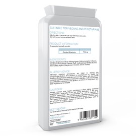 Choline Bitartrate 730mg Daily Dosage, 120 Vegan Choline Capsules - Helps to Maintain Normal Liver Function - No GMOs, Dairy, or Gluten - Made in The UK in Accordance with The GMP Code of Practice