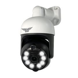 WTW WTW-EGDRY388GWX Tsukamoto Radio, Mite-chan 5 Plus, White Security Camera, Surveillance Camera, 5 Megapixels, Outdoor, Indoor, Security Light, Wi-Fi Auto Tracking, Night Photography, Built-in