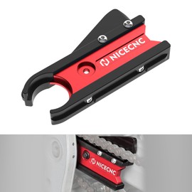 NICECNC Chain Slider Guide Guard Protector Aluminum Compatible with Yamaha YFZ450R 2009 2010 2011 2012 2013-2023, YFZ450R SE 2009-2019 2020 2021 2022 2023, YFZ450X 2010 2011 Red