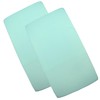 BabyPrem Baby Pack of 2 Fitted Cotton Travel Cot Sheets