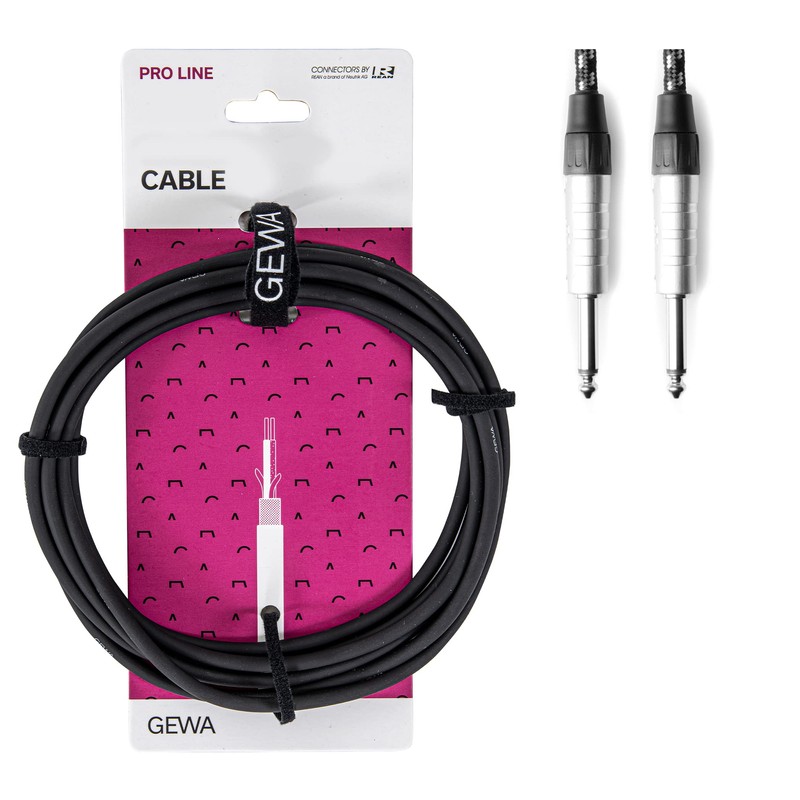 GEWA Mono Pro Line Instrument Cable 6 m Angled Jack