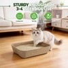 Disposable Litter Boxes for Cats 8-Pack Extra Thick & Sturdy