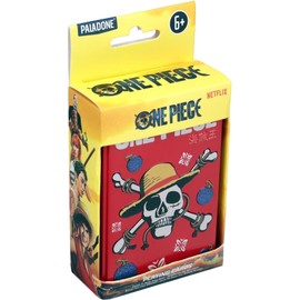 Paladone One Piece Jolly Rogers Carte da gioco per poker, Rummy, Go Fish, giochi di carte, licenza ufficiale Anime Merchandise & regalo da collezione in scatola di metallo