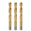 sourcing map 3pcs Brad Point Drill Bit 12.5mm(31/64") Dia Straight