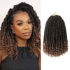 Goddess Locs Crochet Hair 6 Packs, 12 Inch Straight Faux