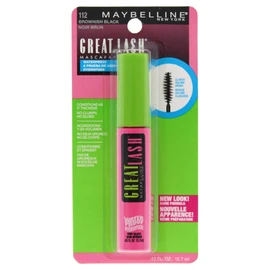 Maybelline Makeup Great Lash Waterproof Mascara, Brownish Black Waterproof Mascara, 0.43 fl oz                                                        
