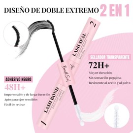 Mayhug Kit 4 en 1 para de Pestañas: Pegamento
