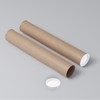 INCREWAY 24PCS Cardboard Shipping Tube End Caps 51mm Mailing Tubes