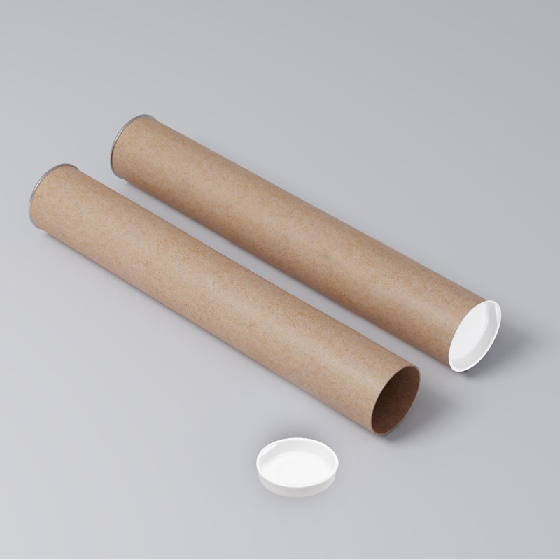 INCREWAY 24PCS Cardboard Shipping Tube End Caps 51mm Mailing Tubes