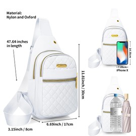 Aisijimo Small Sling Bag For Women Men Casual Crossbody Sling Backpack