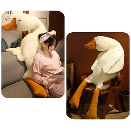 Fauitay Goose Cuddly Toy, Cute Animal Plush Toy, Giant Goose Plush Toys, Large Goose Doll, Soft Cuddly Toy, Sleeping Pillow, Decoration, Ornament (90 cm)