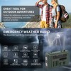 Dpofirs Emergency Hand Crank Solar Radio, AM FM Weather Radio
