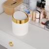 1.5 Liter Mini Trash Can with Lid, Metal Small Tiny