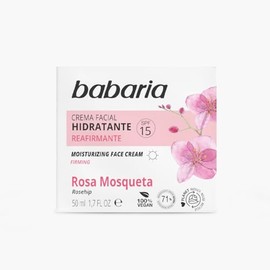 Babaria Rosa Mosqueta Crema Facial Hidratante con SPF 15 - 50 ml
