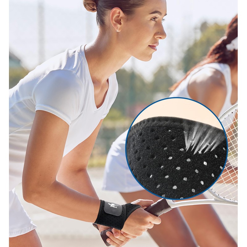 HiRui Breathable Wrist Brace (2 Pack) for Relieve Wrist Pain