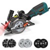 DOVAMAN Circular Saw, 5.8A 4-1/2" Circular Saw w/Laser, Metal Auxiliary