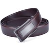 Men’s Belt Beltox Ratchet Dress Leather Buckle Belt Black Brown