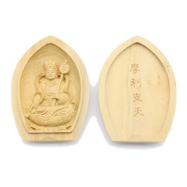 Kurita Fine Buddha Statue [Protection Honchou] Mori Zodiac Statue (Lotus Shape Incense Buddha [Pocket Buddha]) Protection Honchou Information (Height 2.4 inches (6.2 cm), Width 1.8 inches (4.5 cm), Premium Boxwood Carving 17601