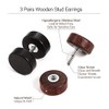 YZstyle 8mm Wood Faux Gauges Plugs Earrings for Men Women