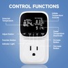 COMYAN Temperature Controlled Outlet , 15A/1800W Digital Thermostat Outlet, Cyclic