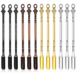 Lgqsunfa Small Shovel Spoon ，Mini Spoons，Mini Measuring Spoon，12 PCS Metal Retro Shovel Powder Spoons for Measuring Coffee, Spices, Sugar （4 Colors, 3.14in）