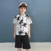 OXUBOAO Boy Summer Clothes Set Kids Hawaii Shirts Button Down