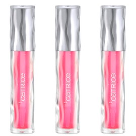 Catrice Underwater Secrets Hydra Sheen Lip Gloss No. C02, Pink, Moisturising with Oils, Natural, Vegan, Paraben-Free, Microplastic Particles, Nanoparticles Free, Pack of 3 (3 x 2.7 ml)