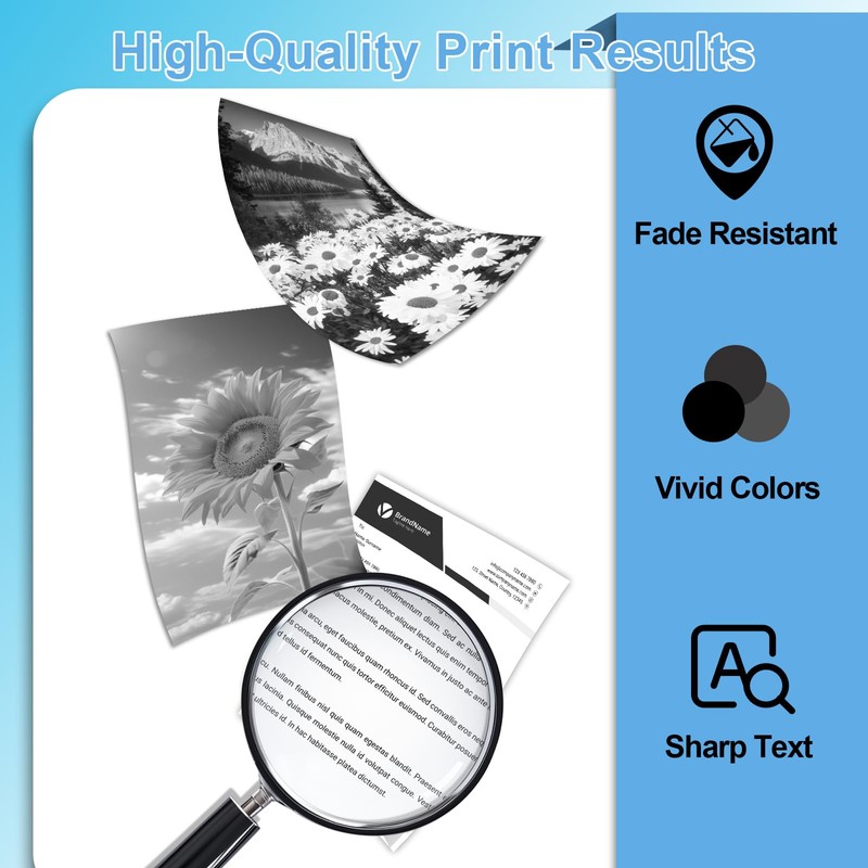 KCMYTONER TN760 Toner Cartridge Replacement for Brother TN-760 TN-730 TN730