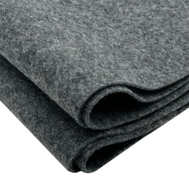EOVEA | Acrylic Felt Fabric by The Yard | 72" Inch Wide -1.6mm Thick Felt Fabric | Non-Stiff Soft Felt Sheets | Felt Material for DIY,Craft, Sewing,Patchwork, Cushion, Padding(Charcoal, Half Yard)