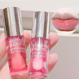 Moisturizing Lip Oil, 2 Counts/set Long Lasting Hydrating Lip Gloss, Glossy Lip Glaze, Portable Lip Plumper for Daily Makeup, Plumping Lip Oil for Girls & Women