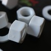 5X White Hex Head Screws Polypropylene (PP) Plastic Nuts and