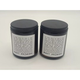 Unbranded 2PK, Best Friends Scented Candle, Cotton Wick, Hand Poured, All Natural Soy Wax