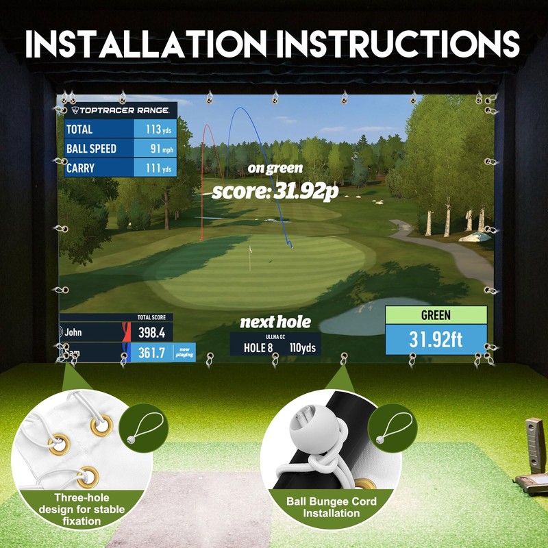 Joogto Golf Impact Screen for Indoor/Outdoor, Golf Impact Screen with