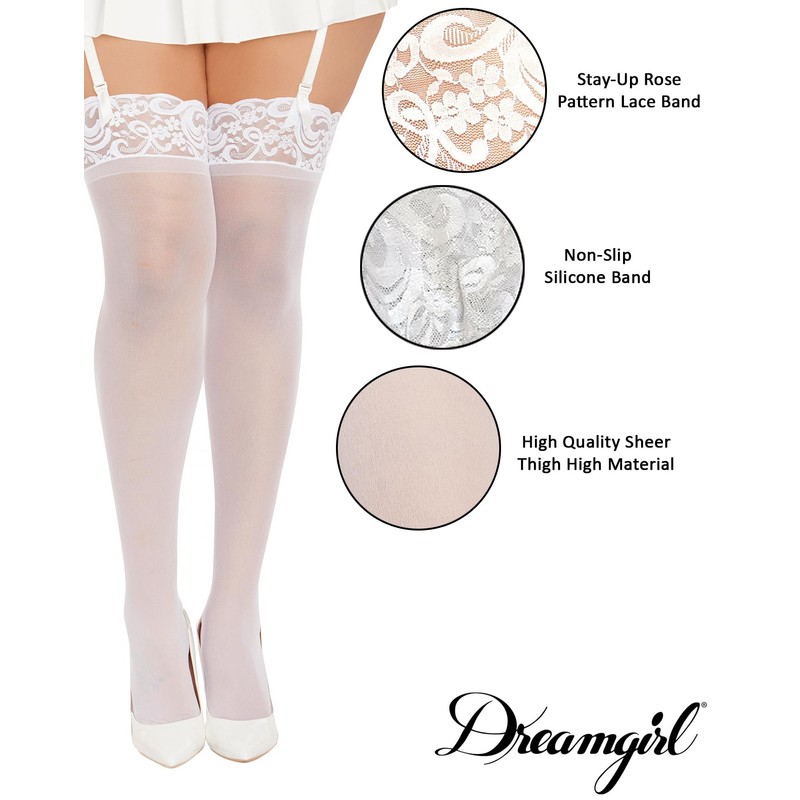 Dreamgirl Sockshosiery Women's - whites