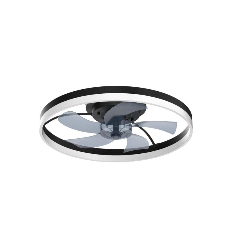 STERREN 20'' Modern Low Profile Ceiling Fan with Light, Bedroom