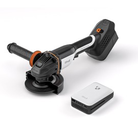 Litheli 20V Brushless Cordless Angle Grinder, 4.9-Inch Variable Speed Grinder with Battery & Charging Cord, Max 8500 RPM, for Metal, Wood, Tile (Adapter Not Included)