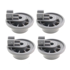 ZHYOHEN 4PCS Dishwasher Lower Rack Wheel Replacement Plastic Roller Accessories Appliances Part