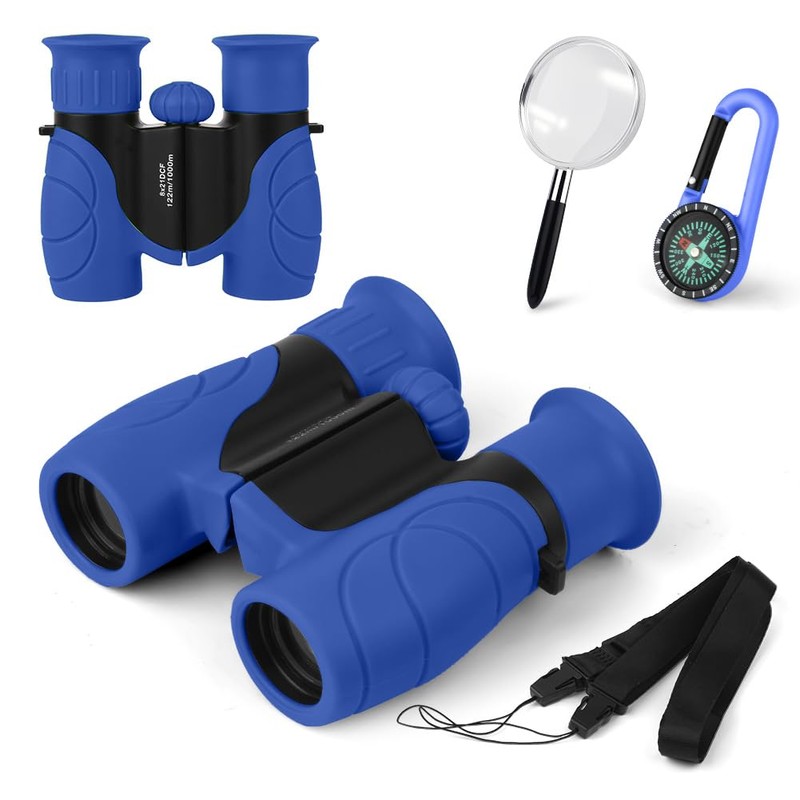 AYESY Binocolo per Bambini, Portatile Binocolo Set con Lente di
