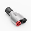 Cleqee BNCオスからデュアル4mm安全バナナソケット（メス）変換アダプタ 絶縁タイプ 1PCS 計測器・ラボ用