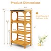 Giantex Plant Stand with Roof - 54'' Outdoor Storage Shelves,