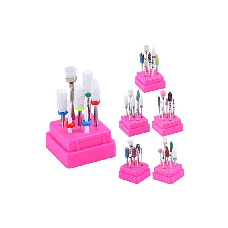 7 Pcs Nail Drill Bit Set Tungsten Carbide Diamond Nail