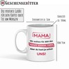 Geschenkeritter – Mama Geschenk – Porzellan Tasse Mama Du hast