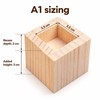 4 Pack Solid Wood Furniture Risers, Square Bed Sofa and