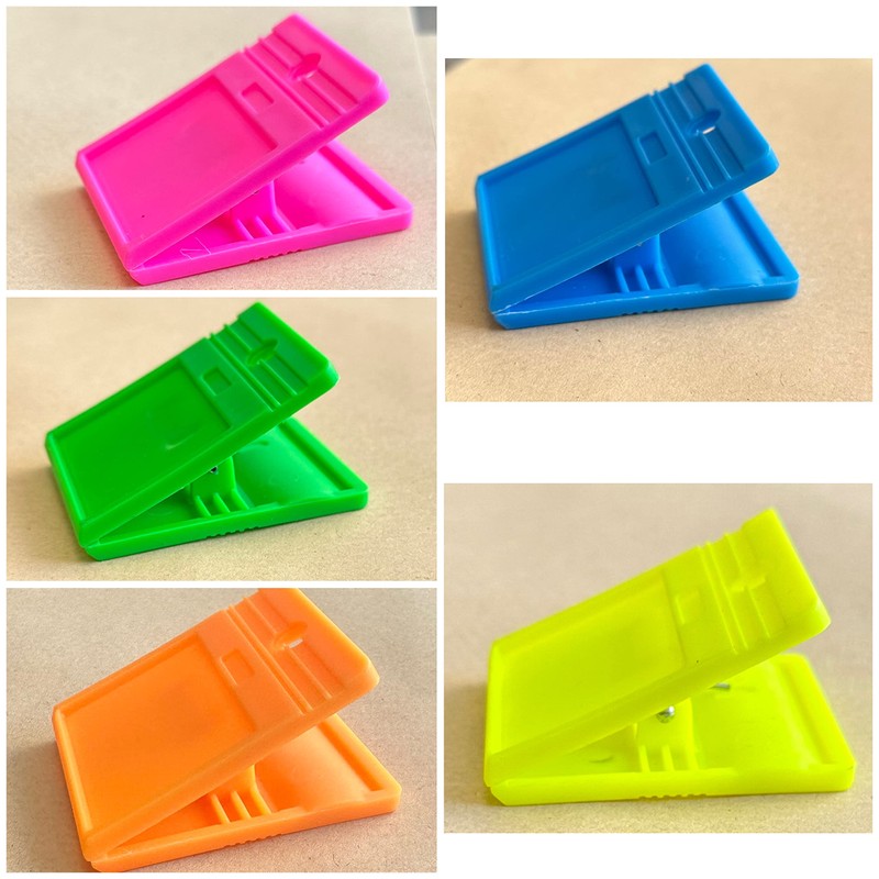 50mm Bulldog Large Extra Square Strong Clips Plastic Paper Binder
