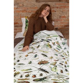 Art Insects Identification Reference Blanket Gifts for Tarot Lover 60 x 50 Inch for Teen,Art Insects Identification Reference Fannel Fleece Throw Blanket Super Soft Throws Blanket for Bed Couch Sofa