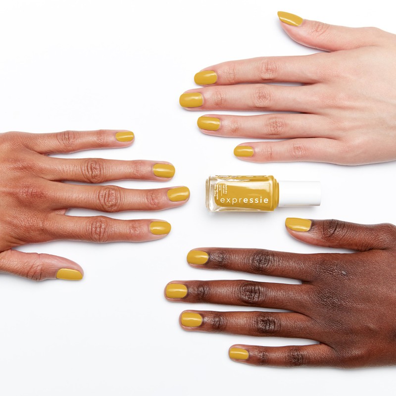 essie Expressie Nail Polish, Quick-Dry Green Yellow Nail Polish, Vegan,