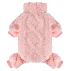 Pet Clothes Puppy Sweater - Warm Winter Dog Pajamas, Turtleneck Onesies for Small Dogs, Girls & Boys