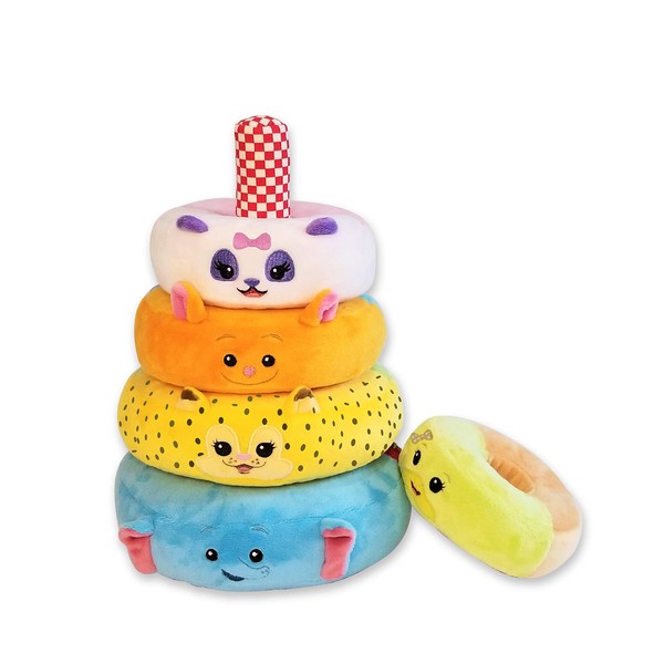 Word Party Plush Stacking Toy- Stack and Sort Colorful Word