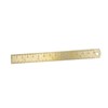 STOBOK 2pcs Vintage Brass Ruler Double Scale Straight Rulers Brass