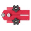 Table Saw Limit Fence Aluminum Alloy Red Retractable Adjustable Table